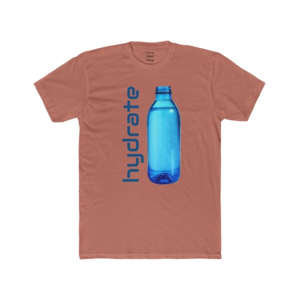 Cotton Tee Hydrate Glass Bottles Environmentally Conscious Unisex Shirt - Image 11