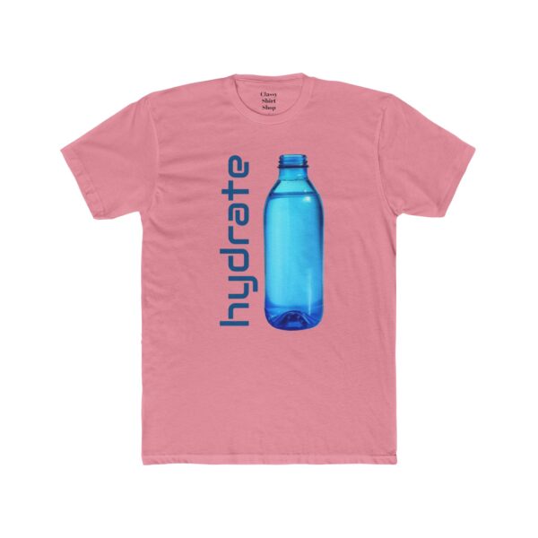Cotton Tee Hydrate Glass Bottles Environmentally Conscious Unisex Shirt - Image 9