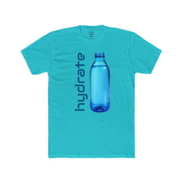 Cotton Tee Hydrate Glass Bottles Environmentally Conscious Unisex Shirt - Image 17