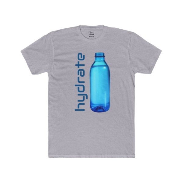 Cotton Tee Hydrate Glass Bottles Environmentally Conscious Unisex Shirt - Image 15
