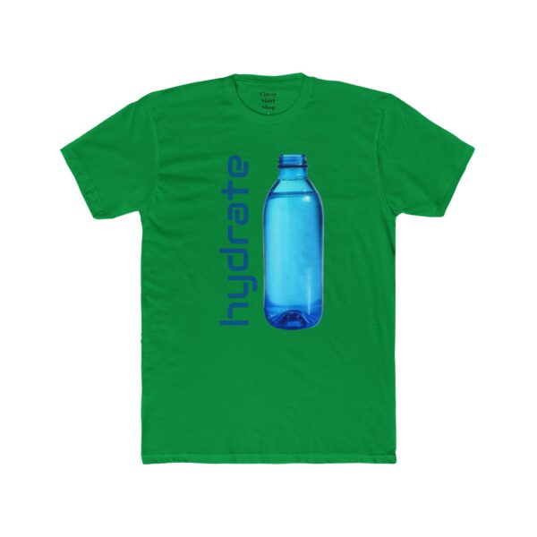Cotton Tee Hydrate Glass Bottles Environmentally Conscious Unisex Shirt - Image 5