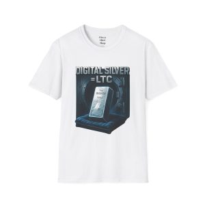 Litecoin Vault Tee — Digital Silver Cryptocurrency T-Shirt