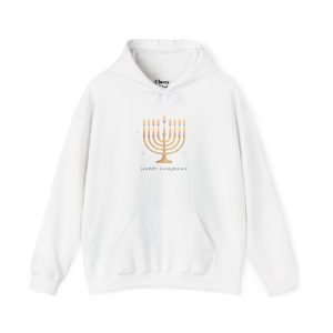 Hanukkah Menorah Hoodie – Happy Hanukkah Candle Graphic Sweatshirt