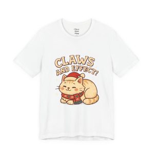Claws and Effect Cat T‑Shirt — Cute Holiday Kitty Tee
